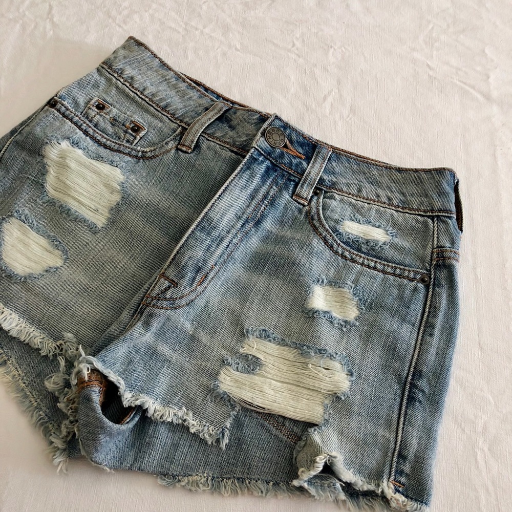 BDG Ripped Denim Shorts